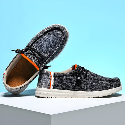 LuxeLine Mocassins Homme en Toile: Confort Léger