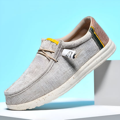 LuxeLine Mocassins Homme en Toile: Confort Léger