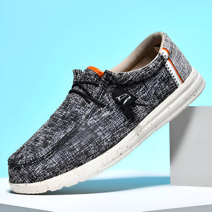 LuxeLine Mocassins Homme en Toile: Confort Léger