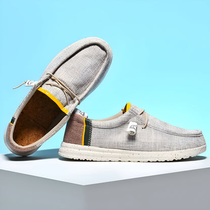 LuxeLine Mocassins Homme en Toile: Confort Léger