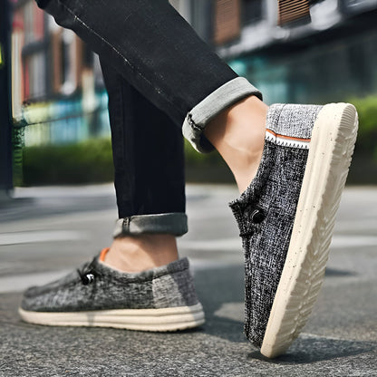 LuxeLine Mocassins Homme en Toile: Confort Léger