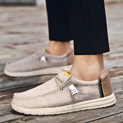 LuxeLine Mocassins Homme en Toile: Confort Léger