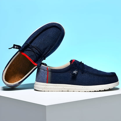 LuxeLine Mocassins Homme en Toile: Confort Léger