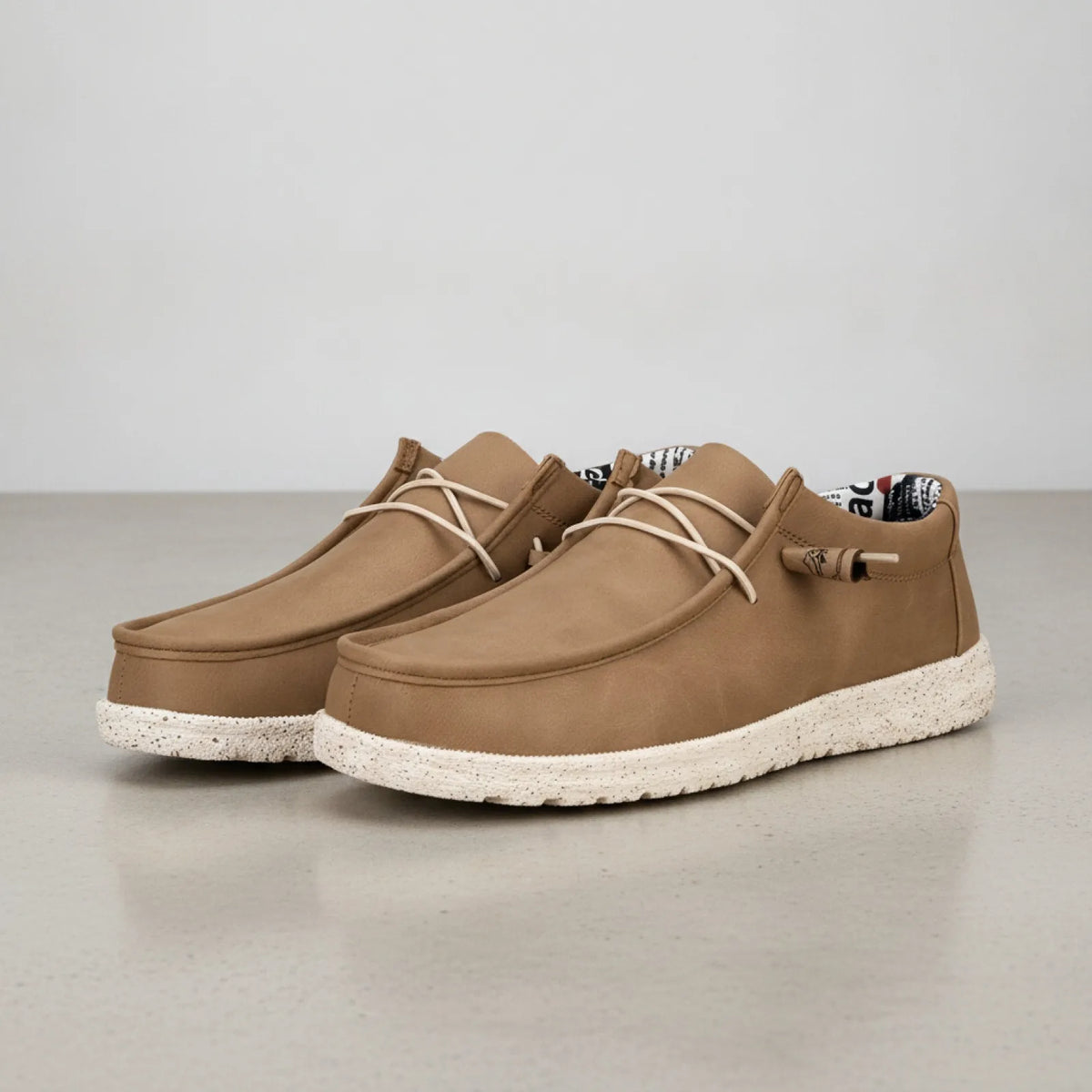 Mocassins Homme Premium Similicuir Marron & Bleu