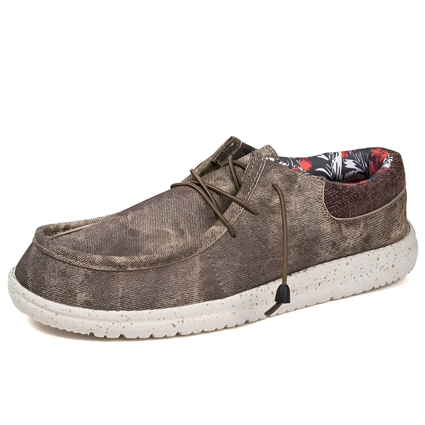 BrandX Mocassins Homme Respirants Détails Floraux