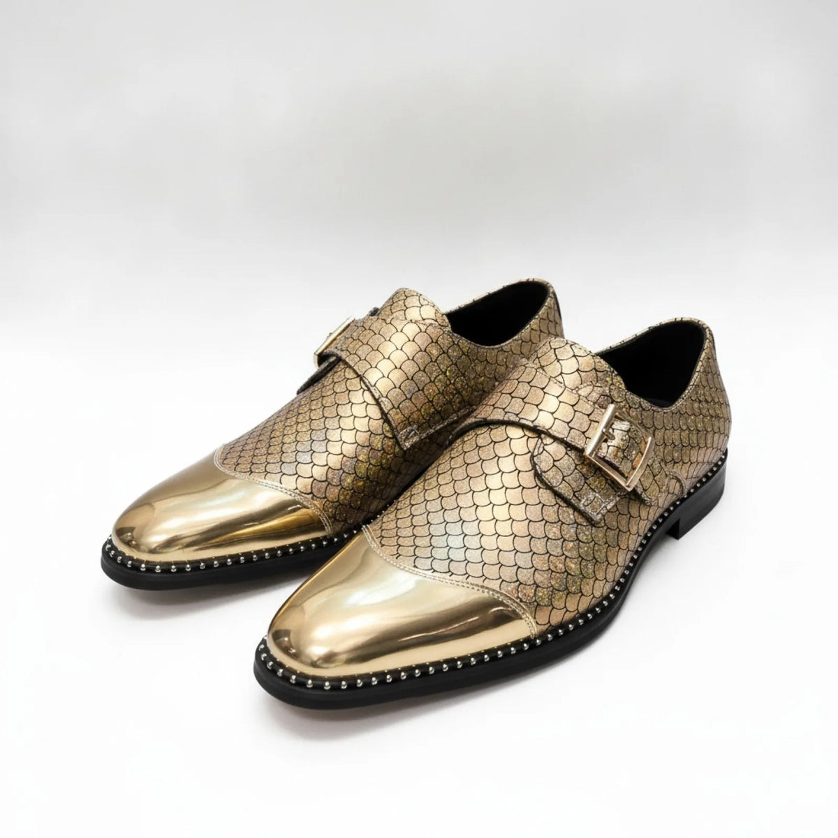 Mocassins Pointus Dorés - Style Distingué pour Hommes