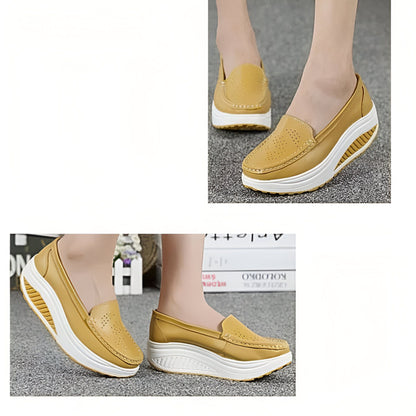 Luxe Mocassins Femme Respirants Plateforme Confortables