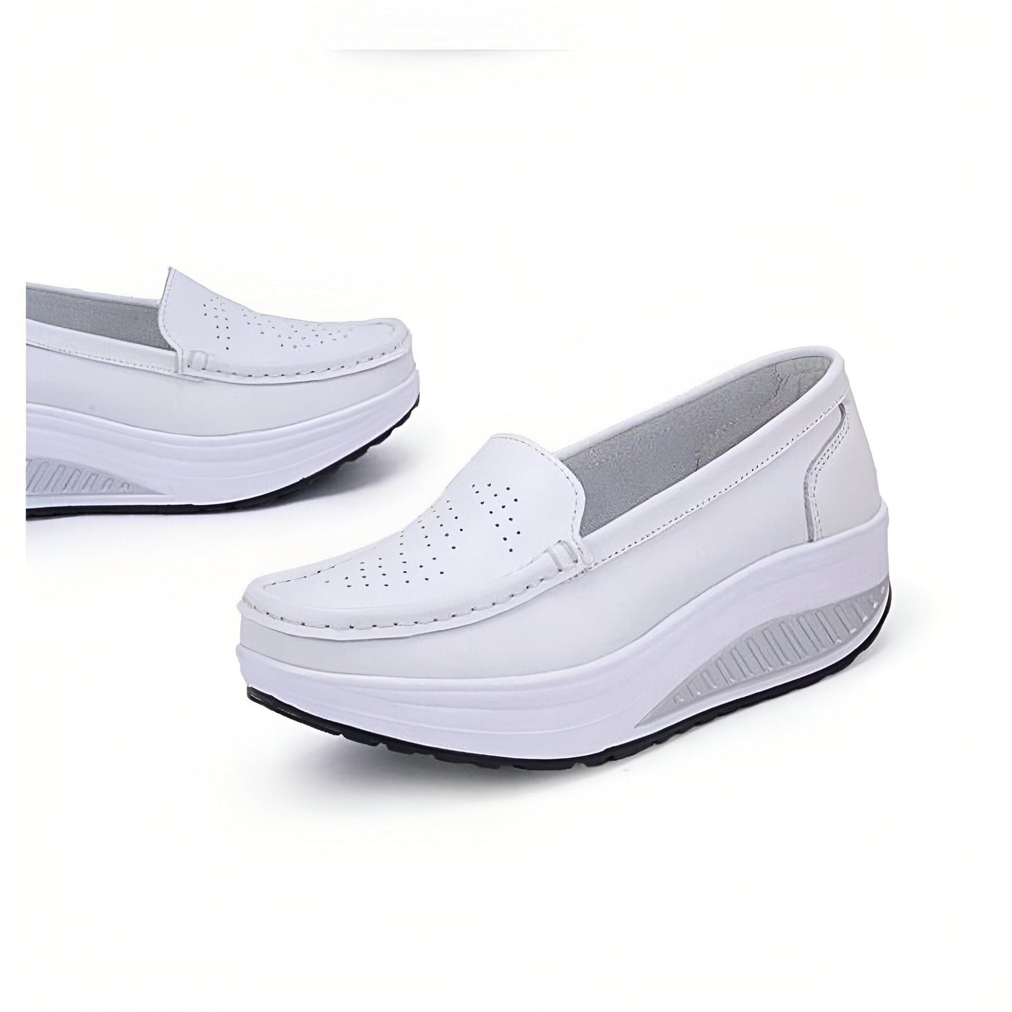 Luxe Mocassins Femme Respirants Plateforme Confortables
