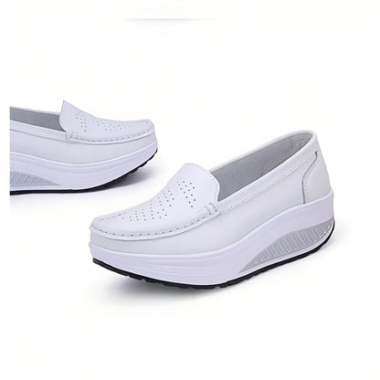 Luxe Mocassins Femme Respirants Plateforme Confortables
