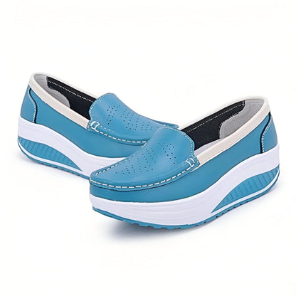 Luxe Mocassins Femme Respirants Plateforme Confortables