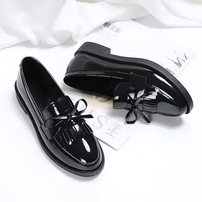 Belia Mocassins Femme Vernis Synthétique Nœud & Franges