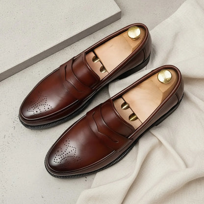 MocLux Mocassins Mariage Homme Cuir Synthétique Élégant