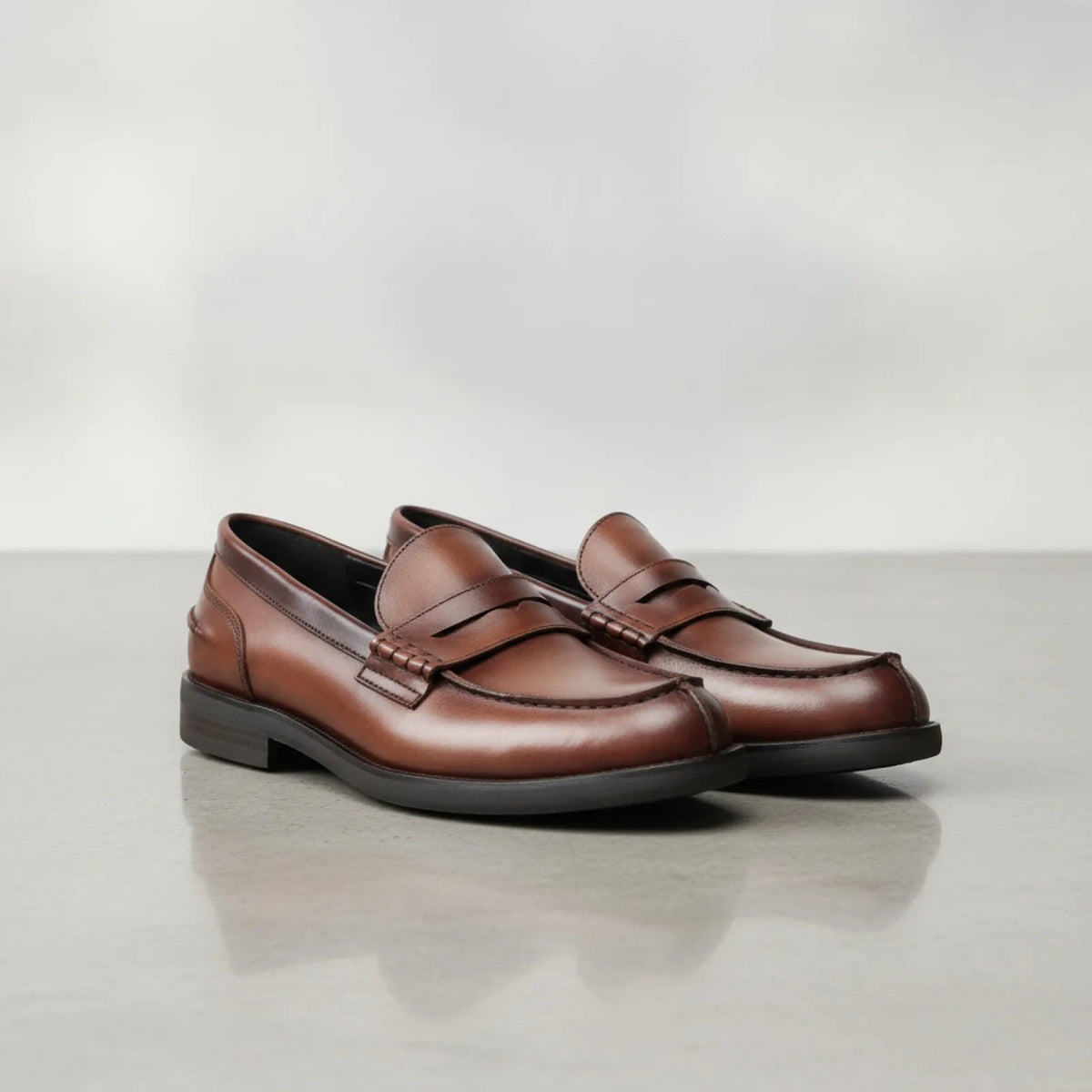 NobleWalk Mocassins homme cuir véritable marron noir