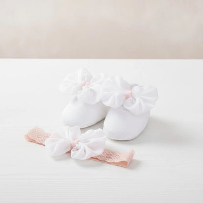 Nova Mocassins Bébé Fille Souples Nœud : Premiers Pas