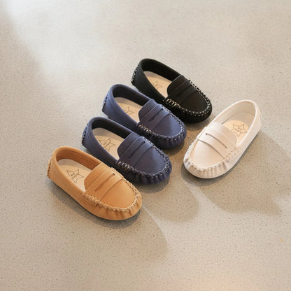 Nova Mocassins garçons daim soigné, confortable