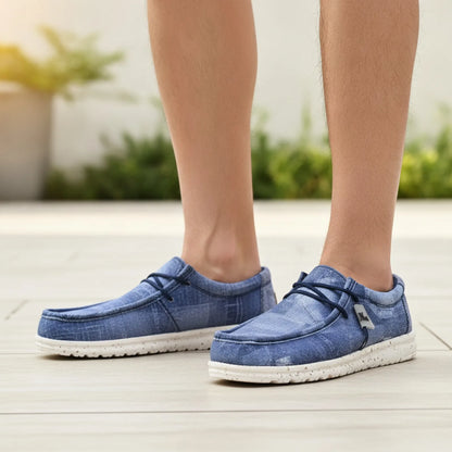 NOVA Mocassins Homme Respirants Effet Jeans