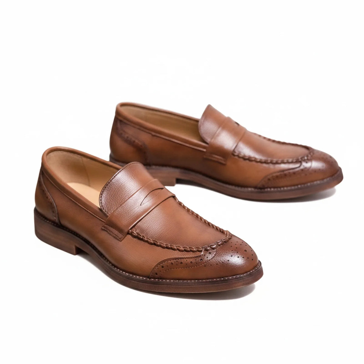 NovaMoc Mocassins Homme en Cuir Verni – Style Classique