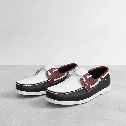 NovaTread Mocassins Cuir Homme Tricolores