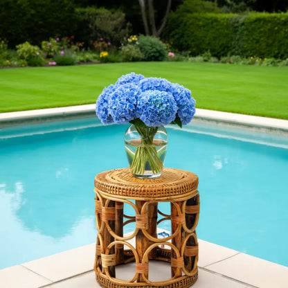 Porte plante en rotin