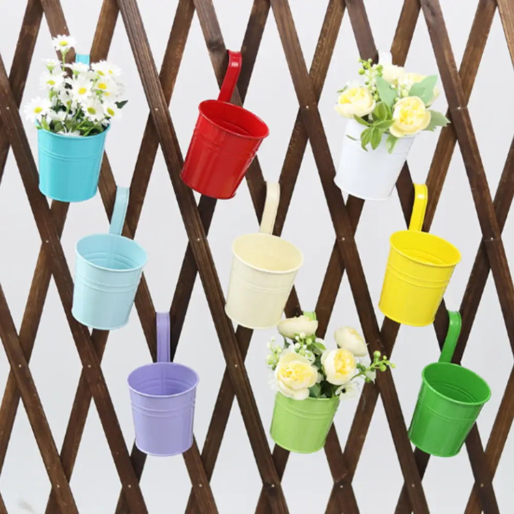 Pot de fleur à suspendre en métal