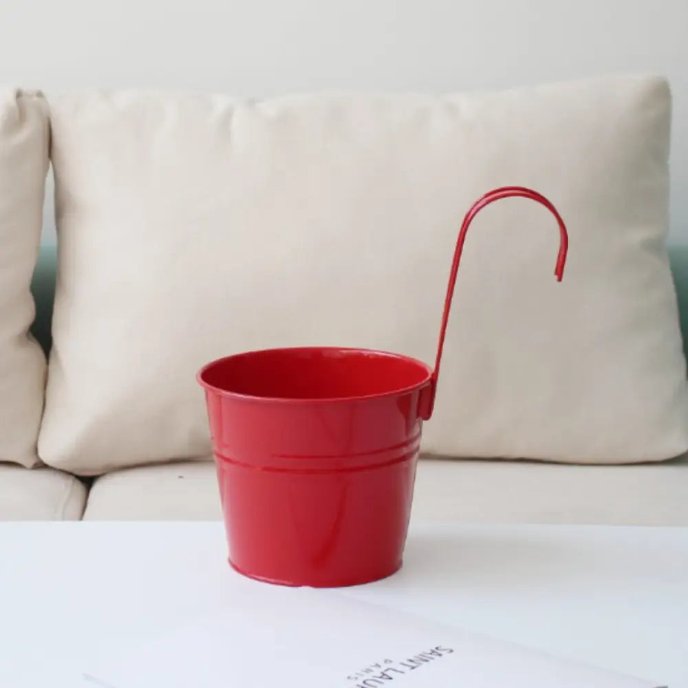 Pot de fleur à suspendre en métal