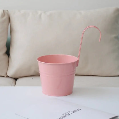 Pot de fleur à suspendre en métal