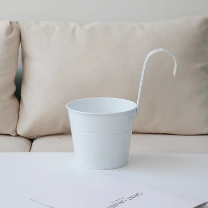 Pot de fleur à suspendre en métal