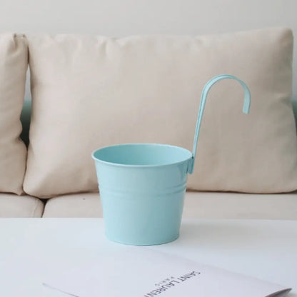 Pot de fleur à suspendre en métal