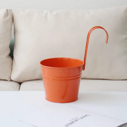 Pot de fleur à suspendre en métal