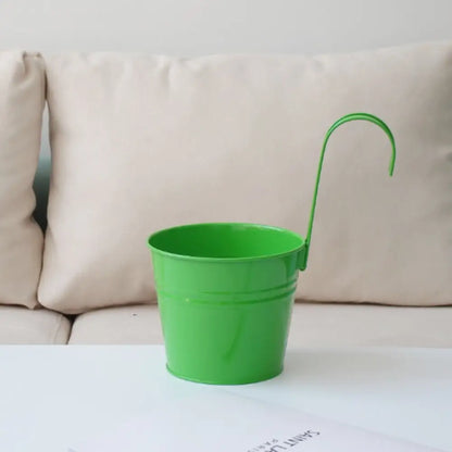 Pot de fleur à suspendre en métal