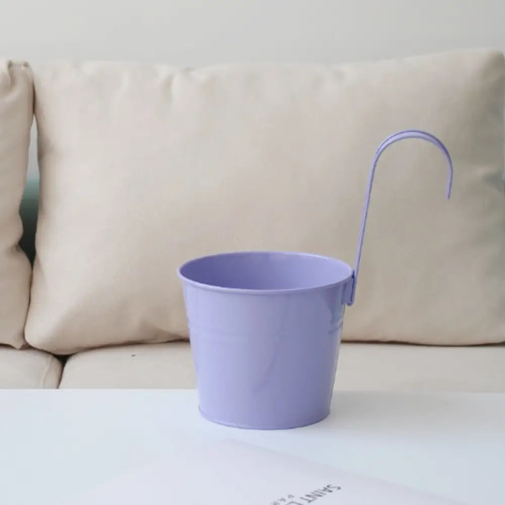 Pot de fleur à suspendre en métal