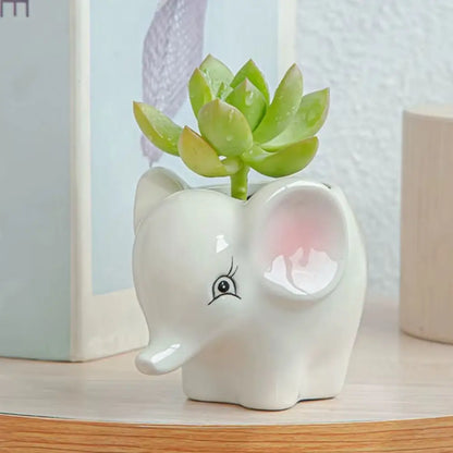 Pot de fleur animaux