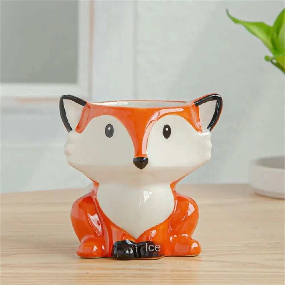 Pot de fleur animaux