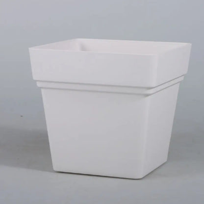 Pot de fleur blanc carré