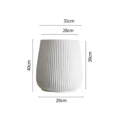 Pot de fleur blanc intérieur