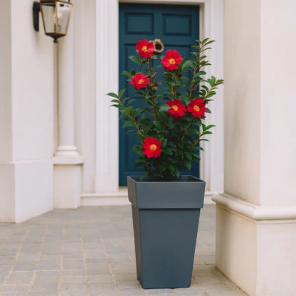 Pot de fleur carré anthracite