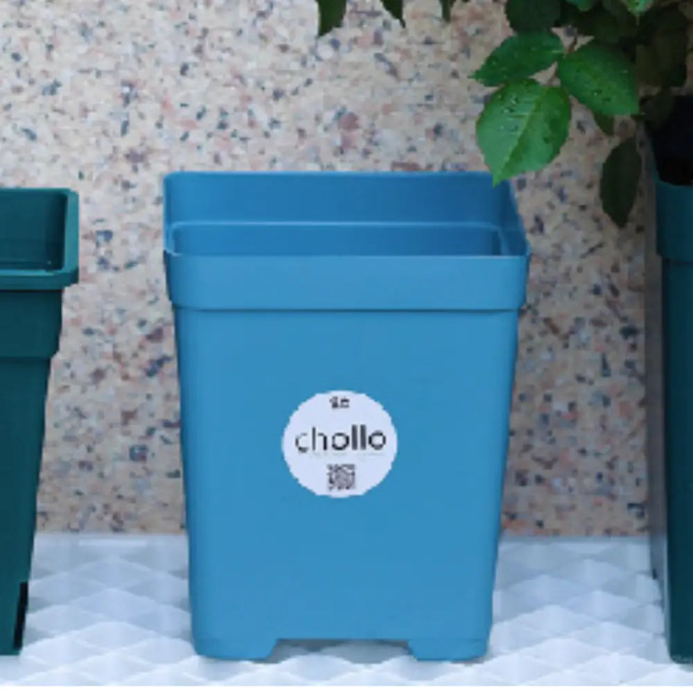 Pot de fleur carré en plastique