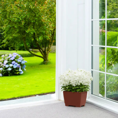 Pot de fleur carré en résine