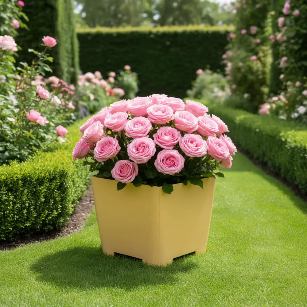 Pot de fleur carré en résine