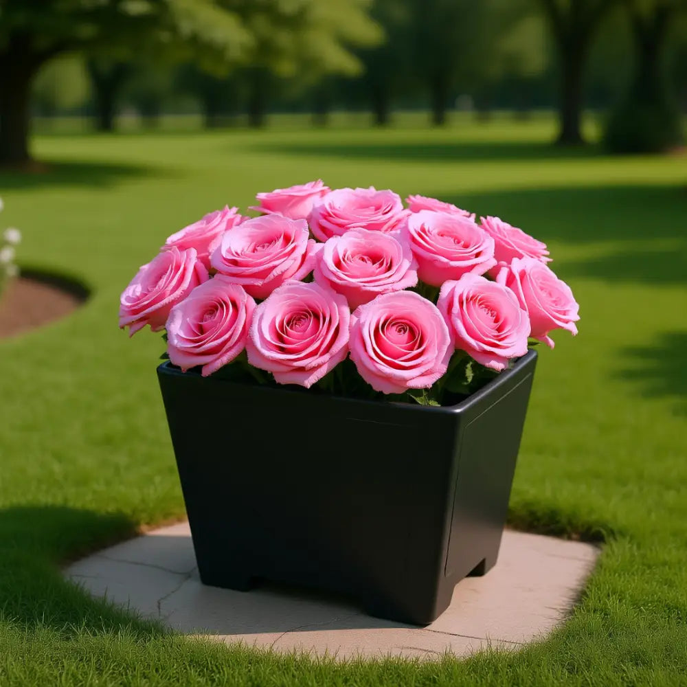 Pot de fleur carré en résine