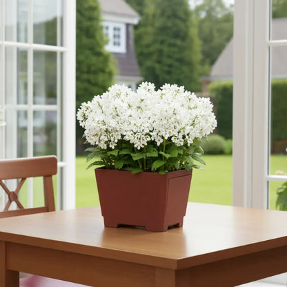 Pot de fleur carré en résine