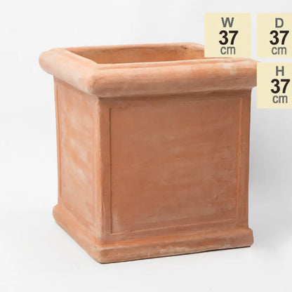 Pot de fleur carré en terre cuite