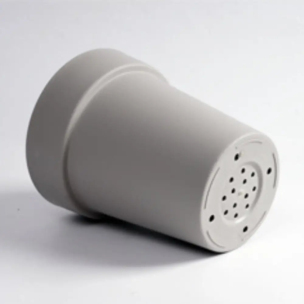 Pot de fleur en plastique gris