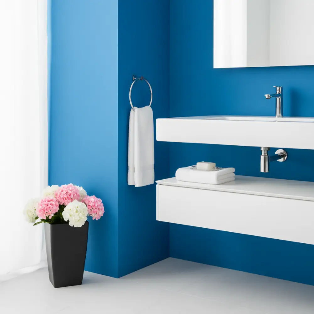 Pot de fleur en plastique noir