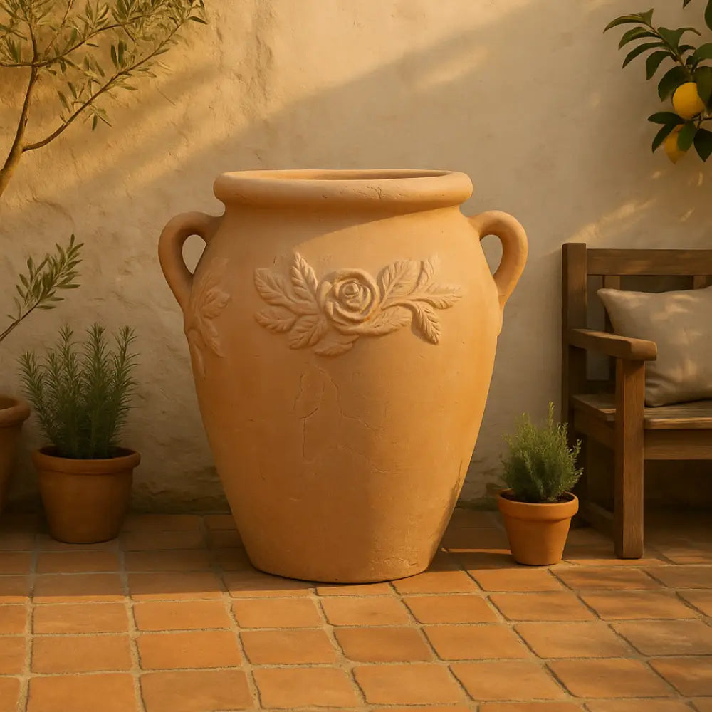 Pot de fleur en terre cuite grande taille