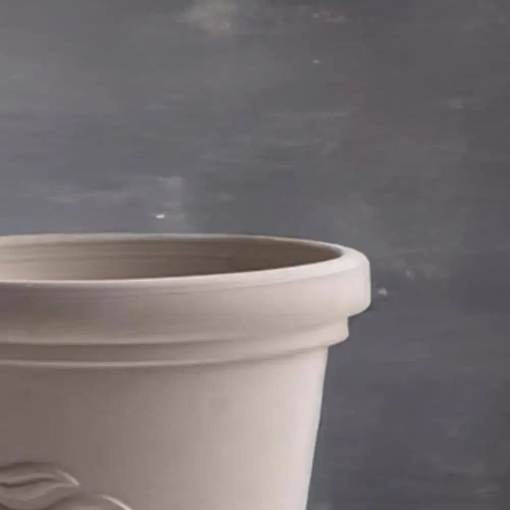 Lot de 12 pot de fleur en terre cuite gris