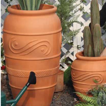 Pot de fleur en terre cuite hauteur 80 cm