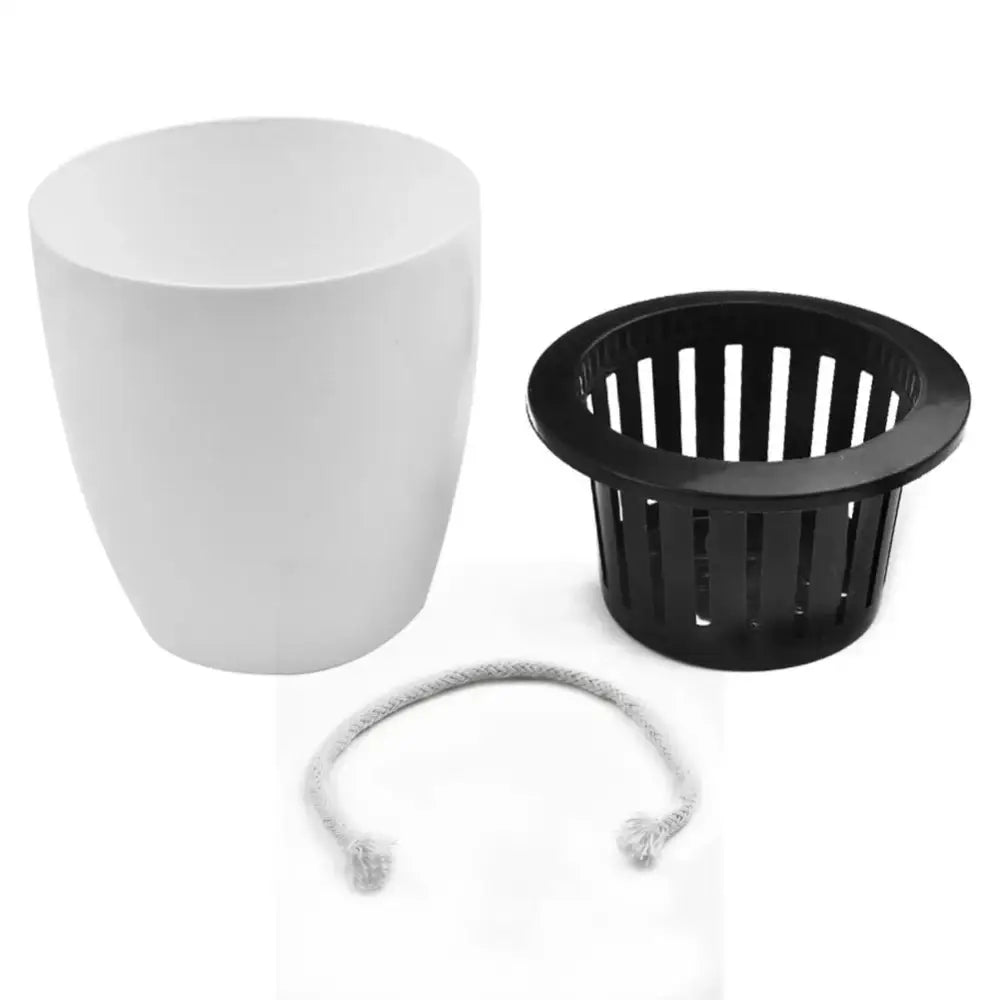 Pot de fleur extérieur blanc