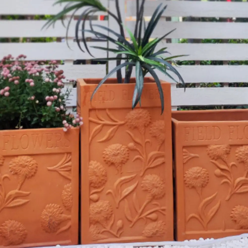 Pot de fleur extérieur en terre cuite