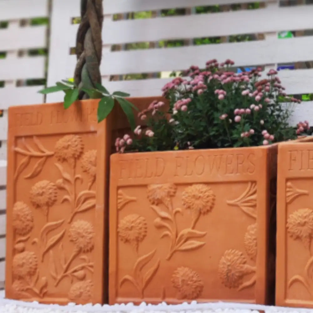 Pot de fleur extérieur en terre cuite